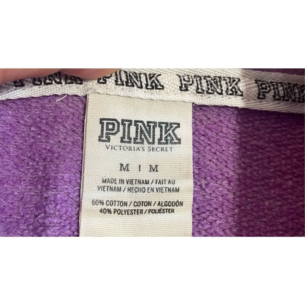 Victoria’s Secret PINK purple collar or high neck‎ jacket size medium
